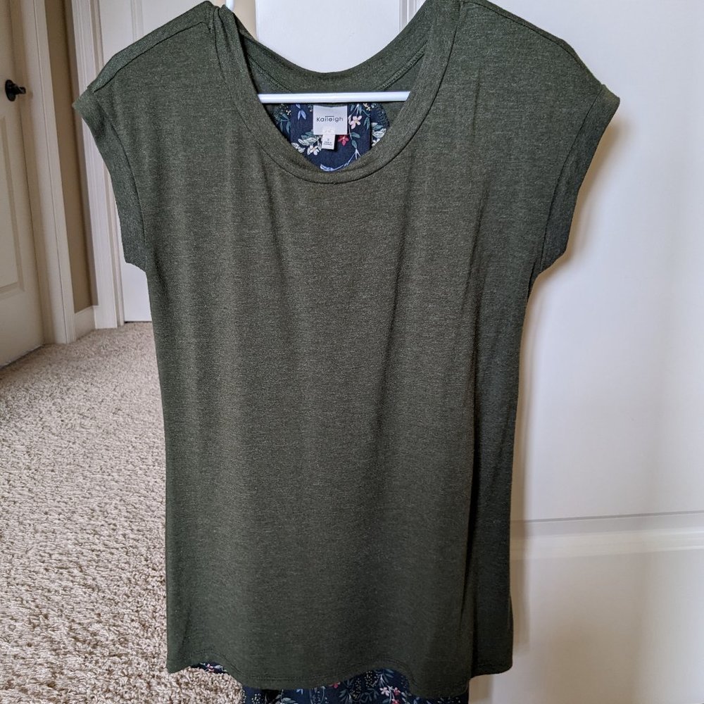 Kaileigh Jolla Mixed Material Knit Top